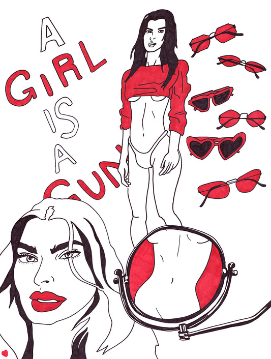 A girl is a gun
