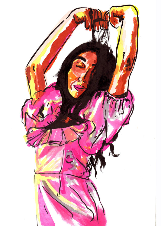 Pink dress